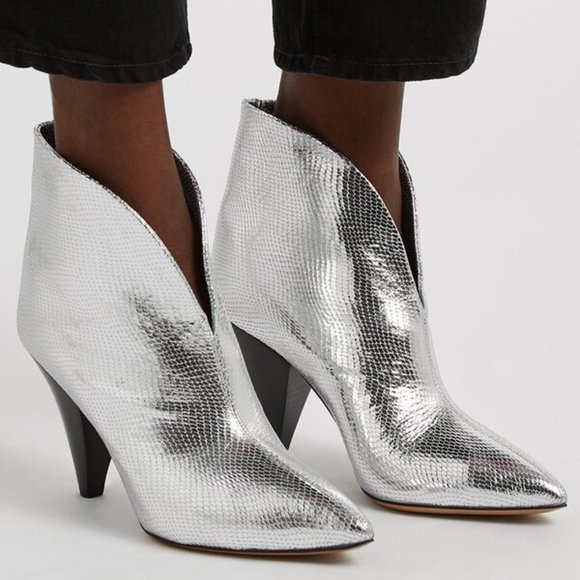 Isabel Marant Adiel 100 leather ankle boots - Picture 1 of 5